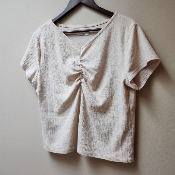 Oak + Fort Cream Blouse M - Picture 2 of 4